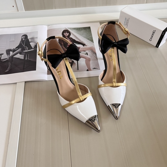 Prada 2024ss t with contrasting bow heels - Picture 2 of 9